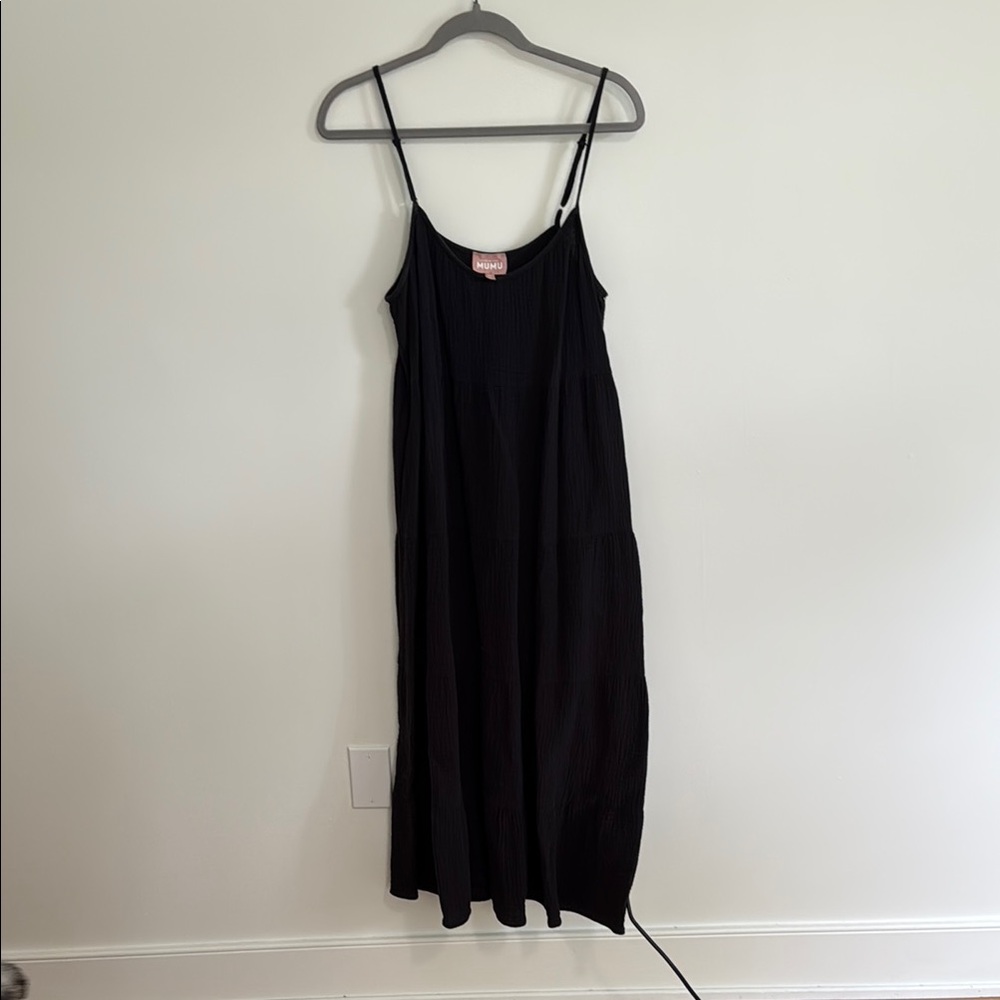 Show Me Your Mumu Black Gauze Maxi Dress